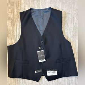 Ralph Lauren Men's NWT Black 2XL Classic Fit Suit Vest